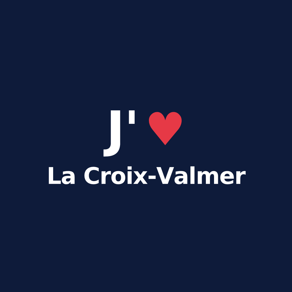 T-shirt personnalisé La Croix-Valmer — design J'aime La Croix-Valmer