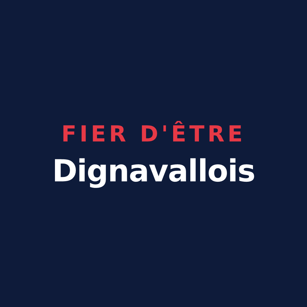 T-shirt « Fier d'être Dignavallois » — design pour La Digne-d'Aval