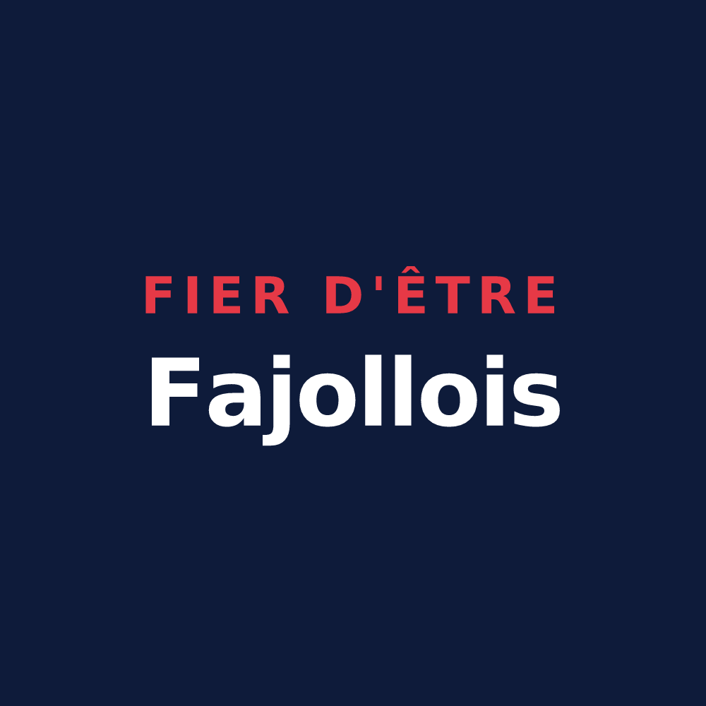 T-shirt « Fier d'être Fajollois » — design pour La Fajolle