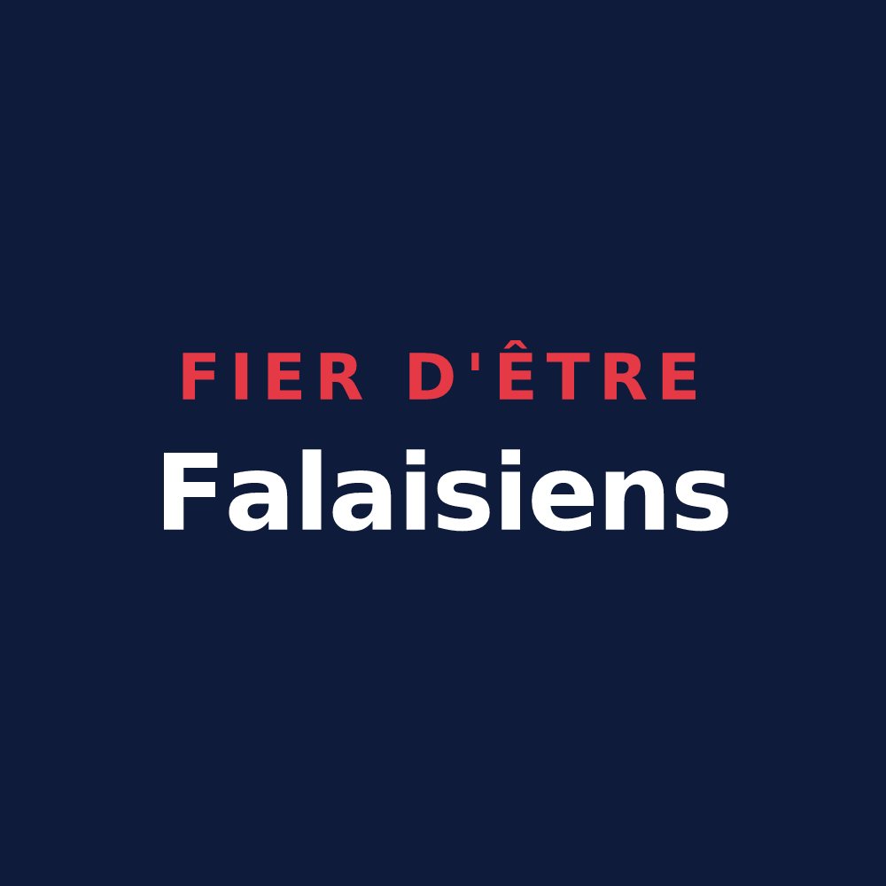 T-shirt « Fier d'être Falaisiens » — design pour La Falaise