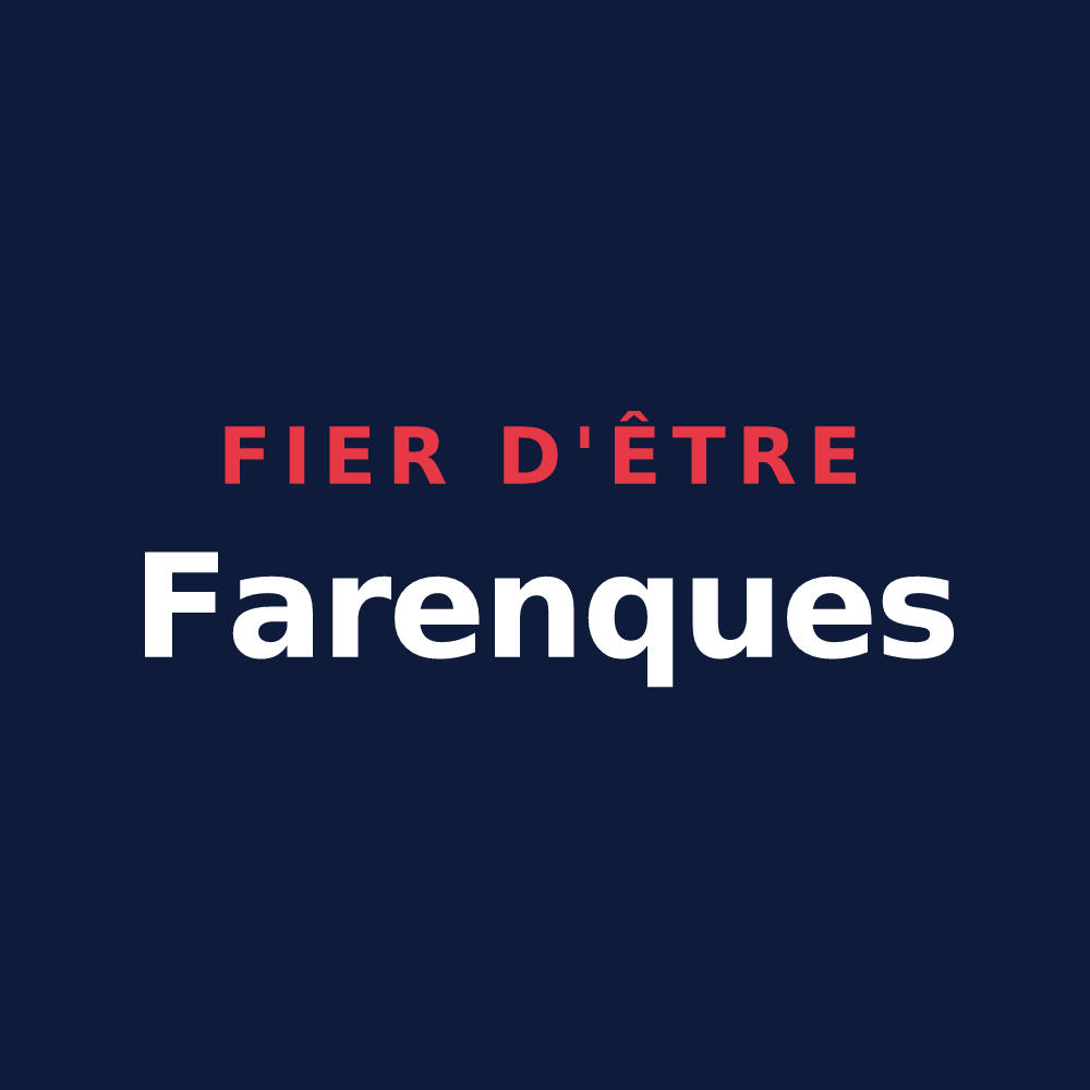 T-shirt « Fier d'être Farenques » — design pour La Fare-les-Oliviers