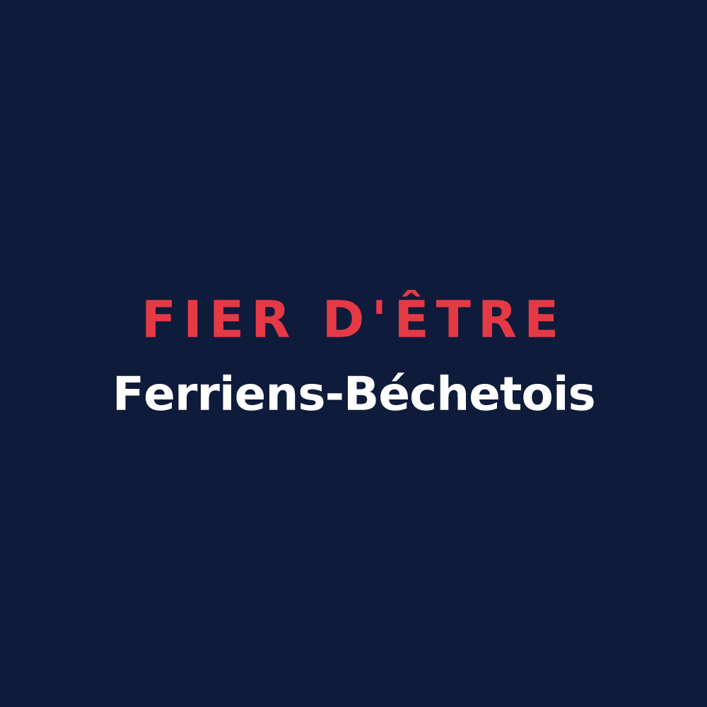 T-shirt « Fier d'être Ferriens-Béchetois » — design pour La Ferrière-Béchet
