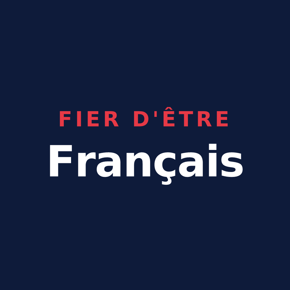 T-shirt « Fier d'être Français » — design pour La Flamengrie