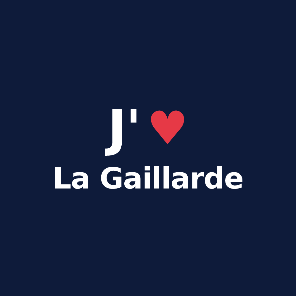 T-shirt personnalisé La Gaillarde — design J'aime La Gaillarde