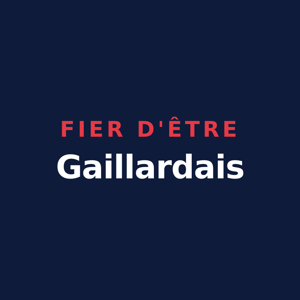 T-shirt « Fier d'être Gaillardais » — design pour La Gaillarde