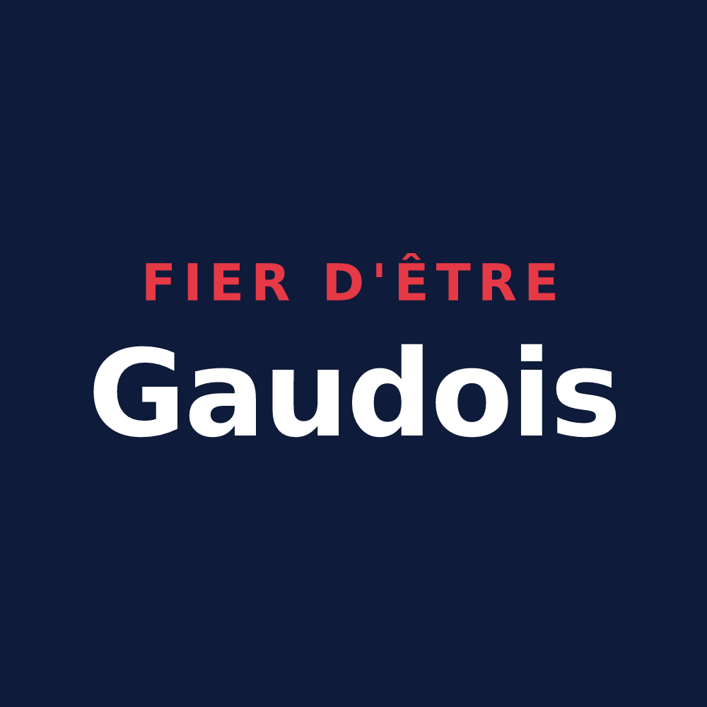 T-shirt « Fier d'être Gaudois » — design pour La Gaude