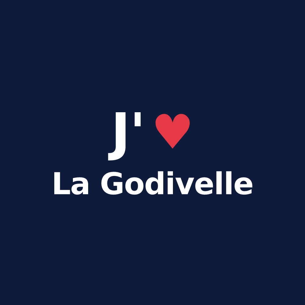 T-shirt personnalisé La Godivelle — design J'aime La Godivelle