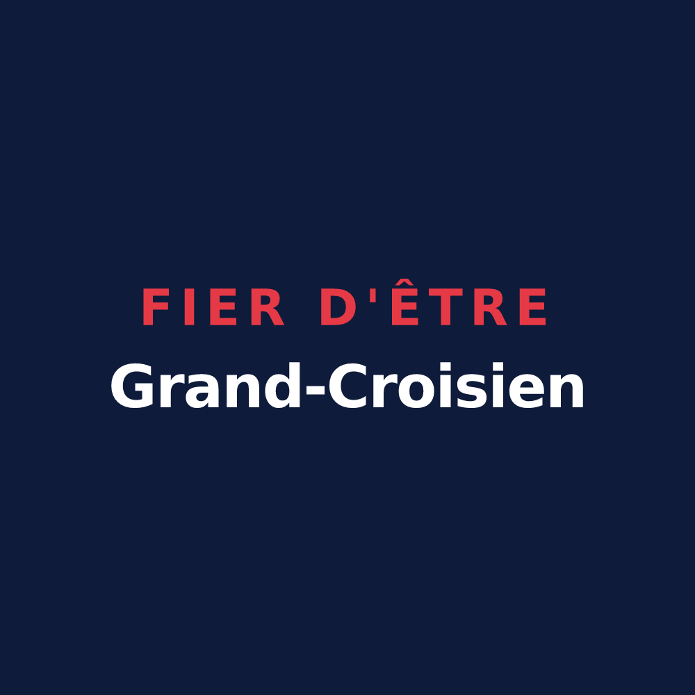 T-shirt « Fier d'être Grand-Croisien » — design pour La Grand-Croix
