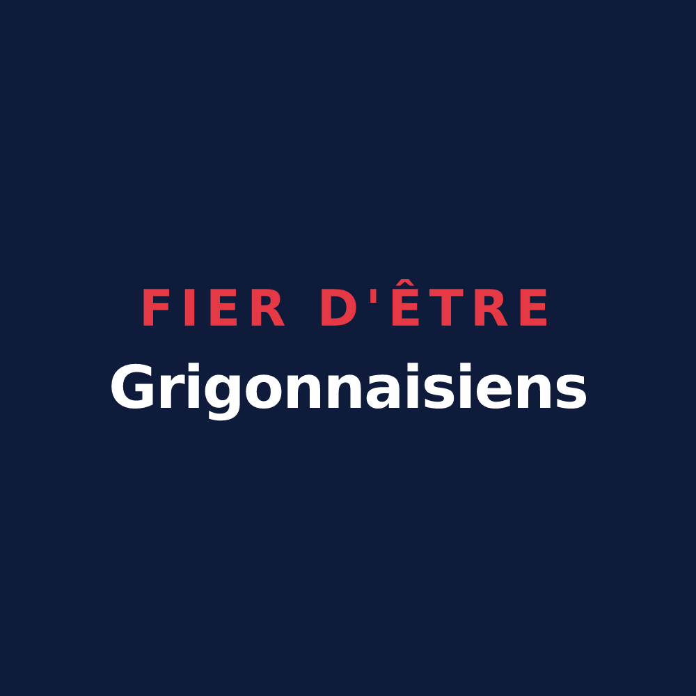 T-shirt « Fier d'être Grigonnaisiens » — design pour La Grigonnais