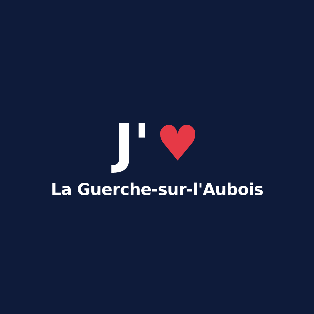 T-shirt personnalisé La Guerche-sur-l'Aubois — design J'aime La Guerche-sur-l'Aubois
