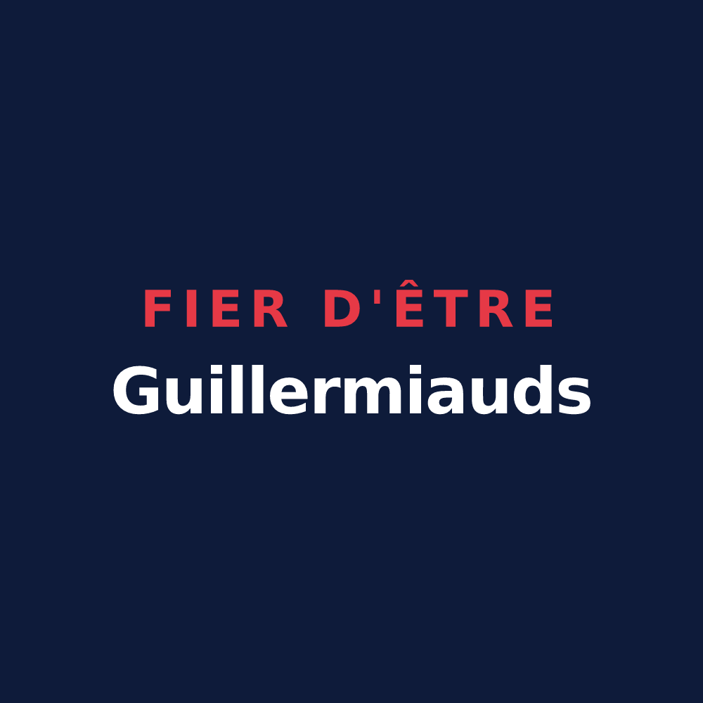 T-shirt « Fier d'être Guillermiauds » — design pour La Guillermie