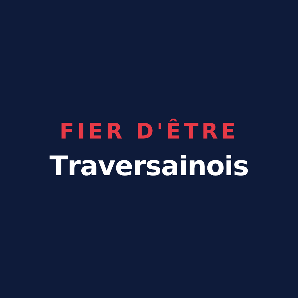T-shirt « Fier d'être Traversainois » — design pour La Haie-Traversaine