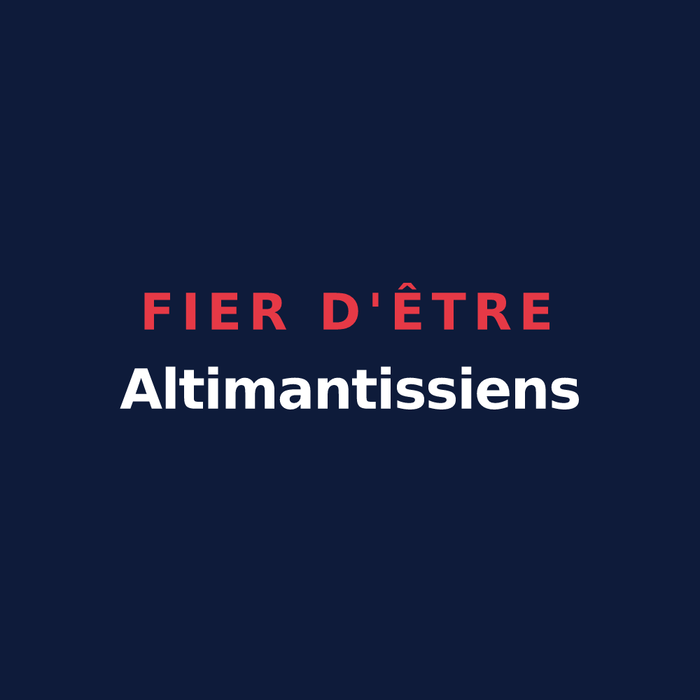 T-shirt « Fier d'être Altimantissiens » — design pour La Haute-Maison