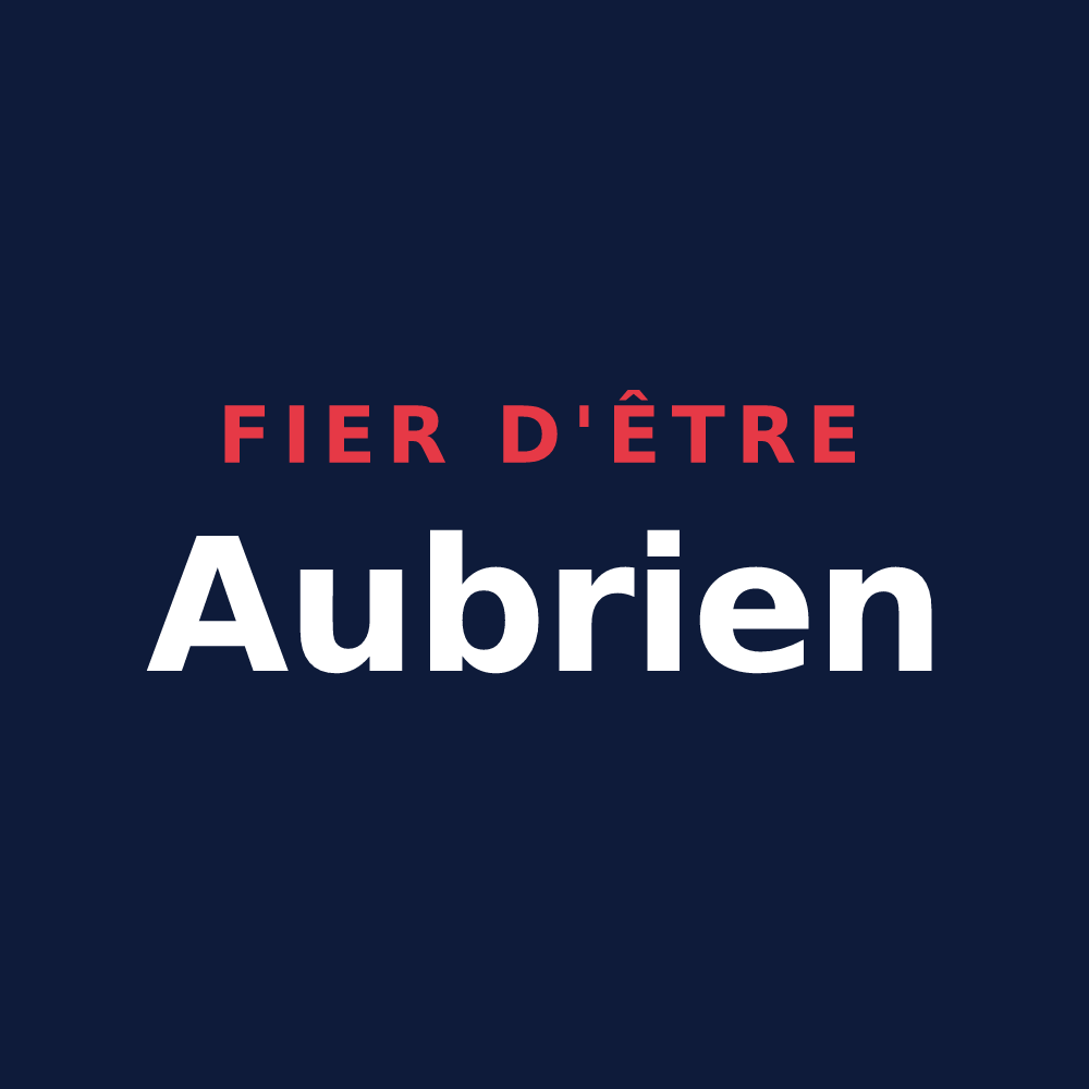 T-shirt « Fier d'être Aubrien » — design pour La Haye-Aubrée
