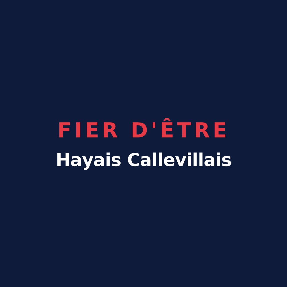 T-shirt « Fier d'être Hayais Callevillais » — design pour La Haye-de-Calleville