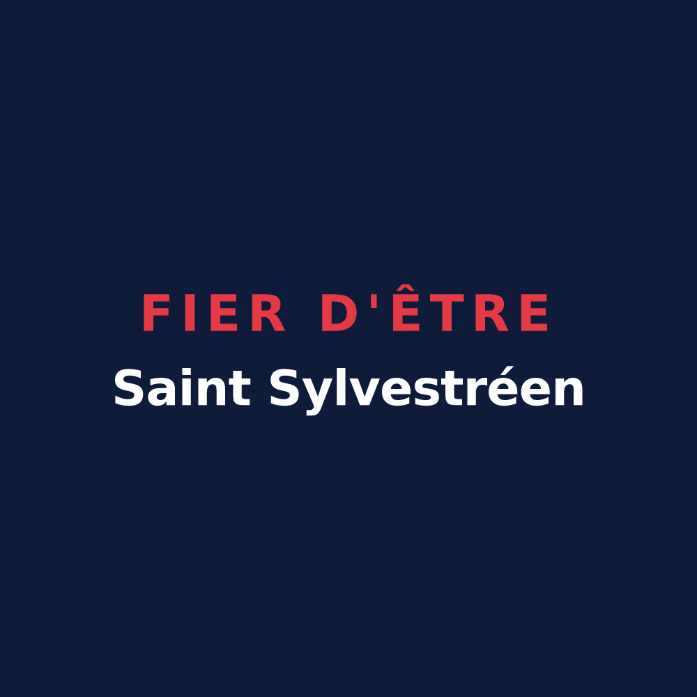 T-shirt « Fier d'être Saint Sylvestréen » — design pour La Haye-Saint-Sylvestre