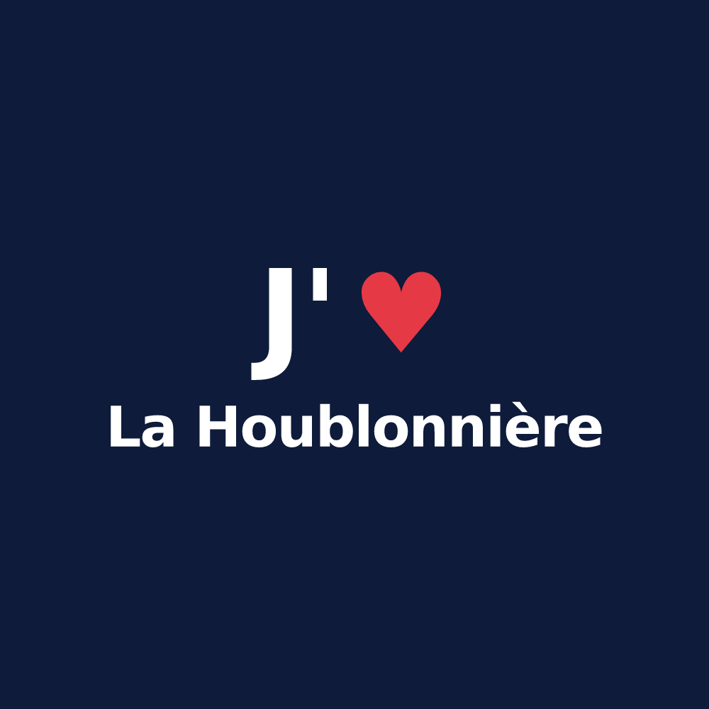T-shirt personnalisé La Houblonnière — design J'aime La Houblonnière