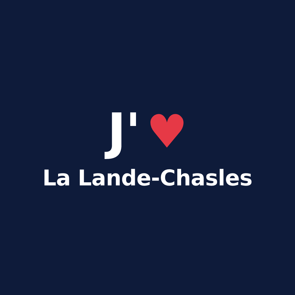 T-shirt personnalisé La Lande-Chasles — design J'aime La Lande-Chasles