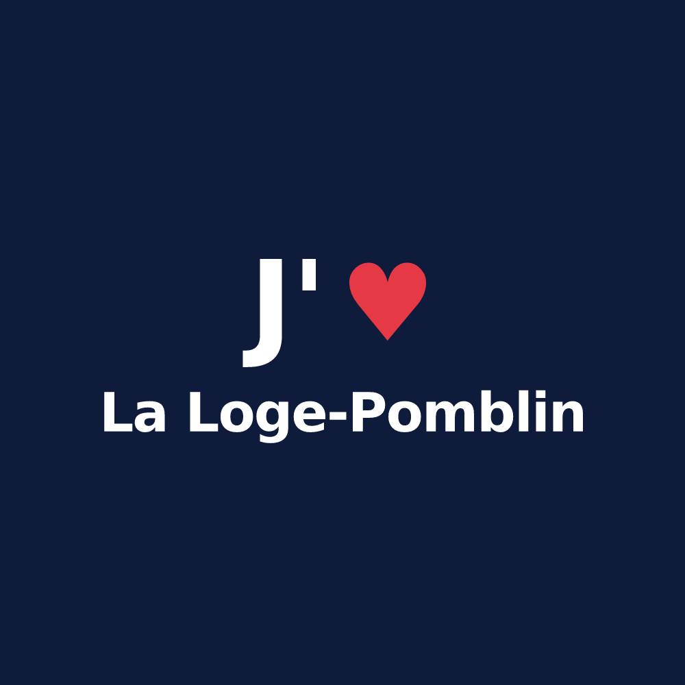 T-shirt personnalisé La Loge-Pomblin — design J'aime La Loge-Pomblin