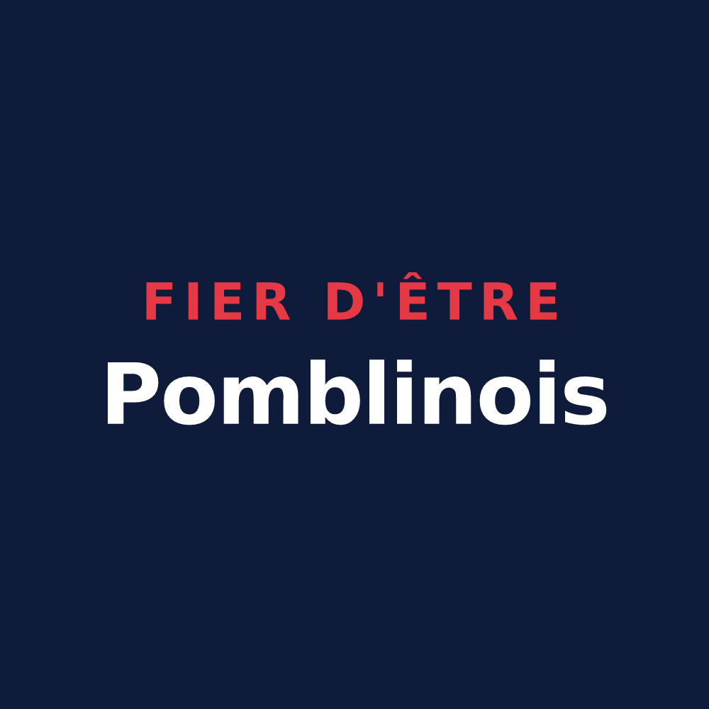 T-shirt « Fier d'être Pomblinois » — design pour La Loge-Pomblin