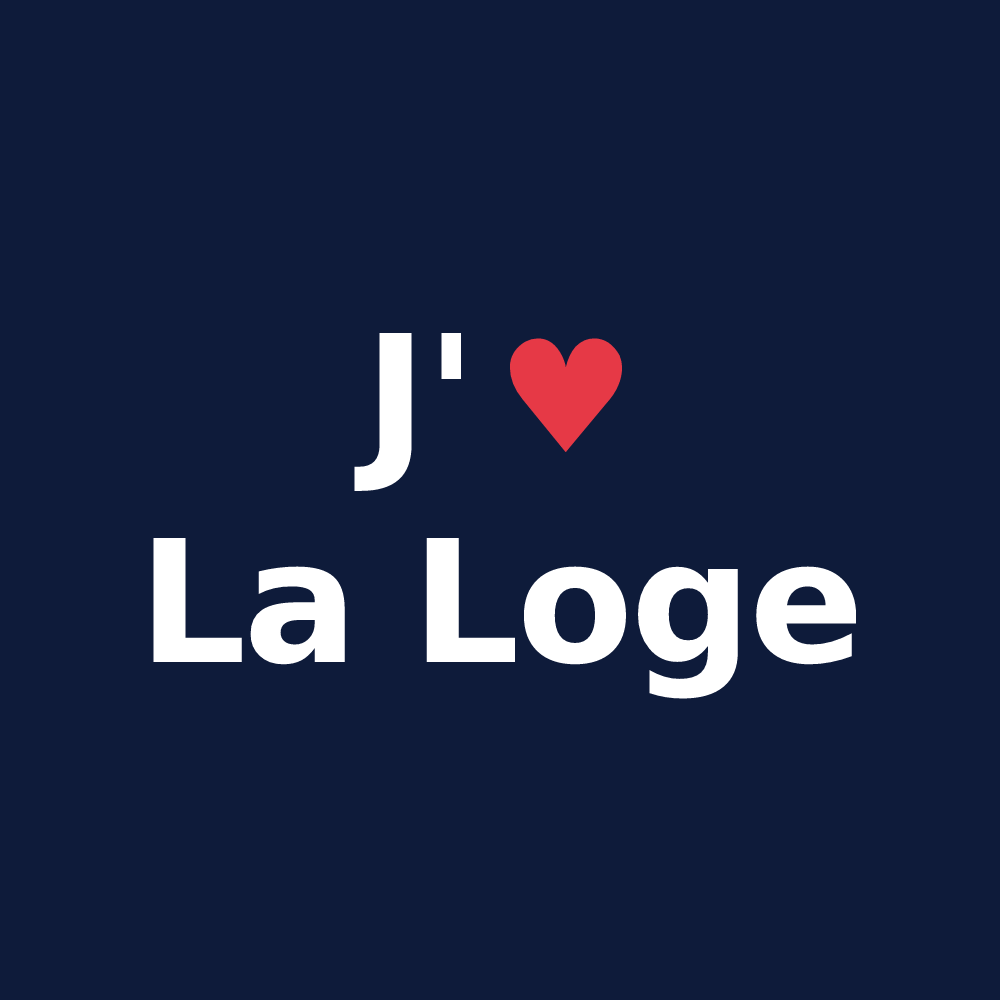 T-shirt personnalisé La Loge — design « J'aime La Loge » imprimé sur le t-shirt