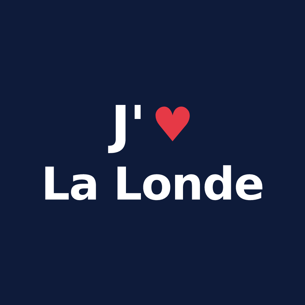 T-shirt personnalisé La Londe — design J'aime La Londe
