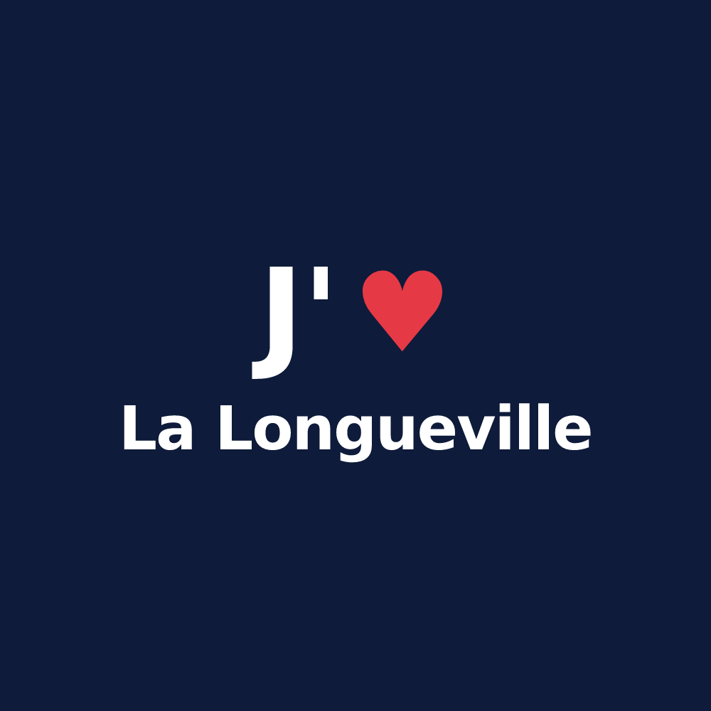 T-shirt personnalisé La Longueville — design J'aime La Longueville