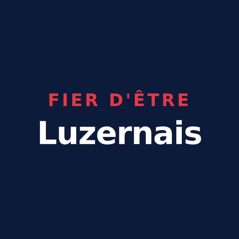 T-shirt « Fier d'être Luzernais » — design pour La Luzerne