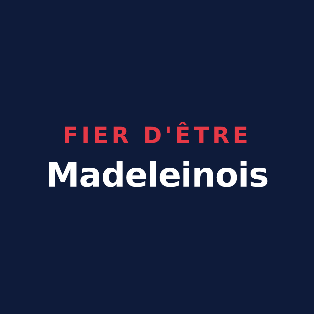 T-shirt « Fier d'être Madeleinois » — design pour La Madeleine-de-Nonancourt