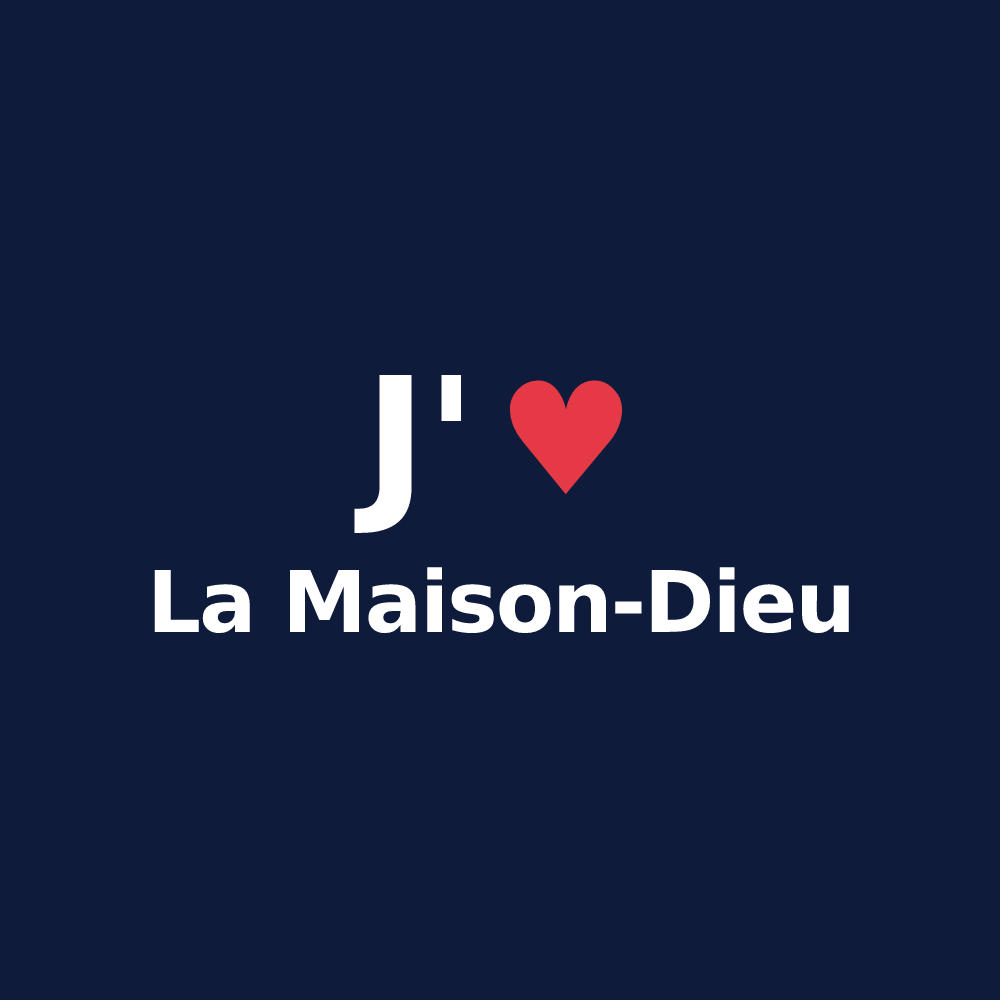 T-shirt personnalisé La Maison-Dieu — design J'aime La Maison-Dieu