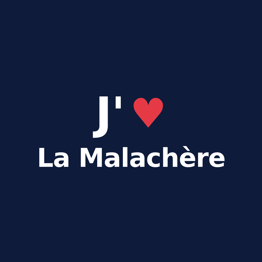 T-shirt personnalisé La Malachère — design J'aime La Malachère