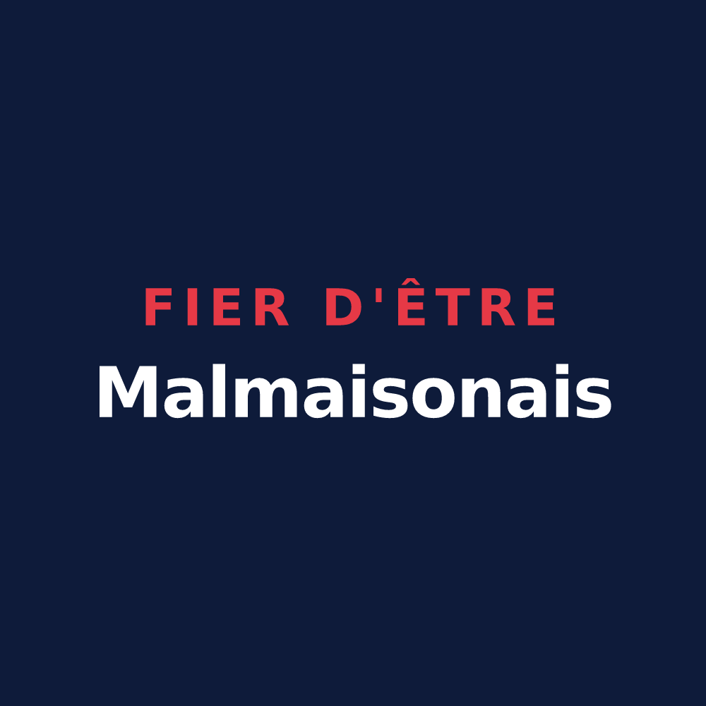 T-shirt « Fier d'être Malmaisonais » — design pour La Malmaison