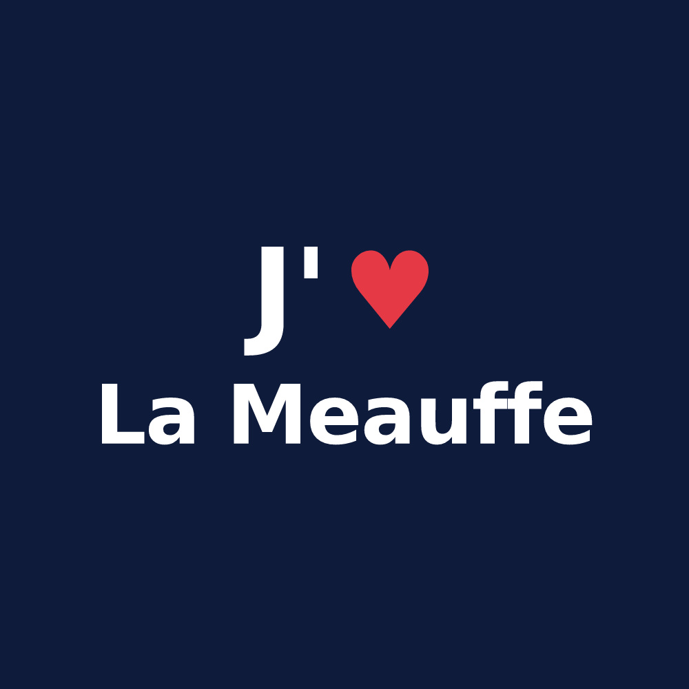T-shirt personnalisé La Meauffe — design J'aime La Meauffe