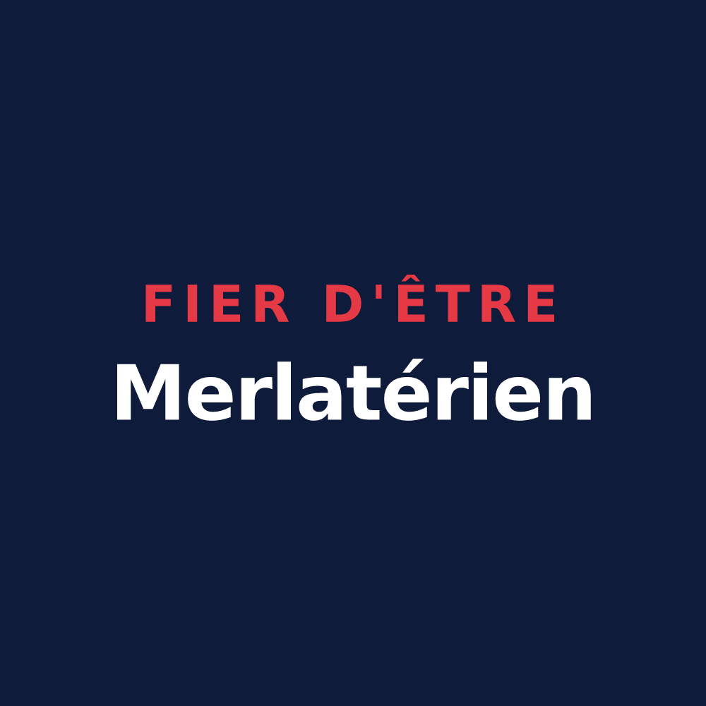 T-shirt « Fier d'être Merlatérien » — design pour La Merlatière