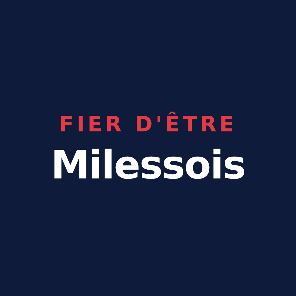 T-shirt « Fier d'être Milessois » — design pour La Milesse