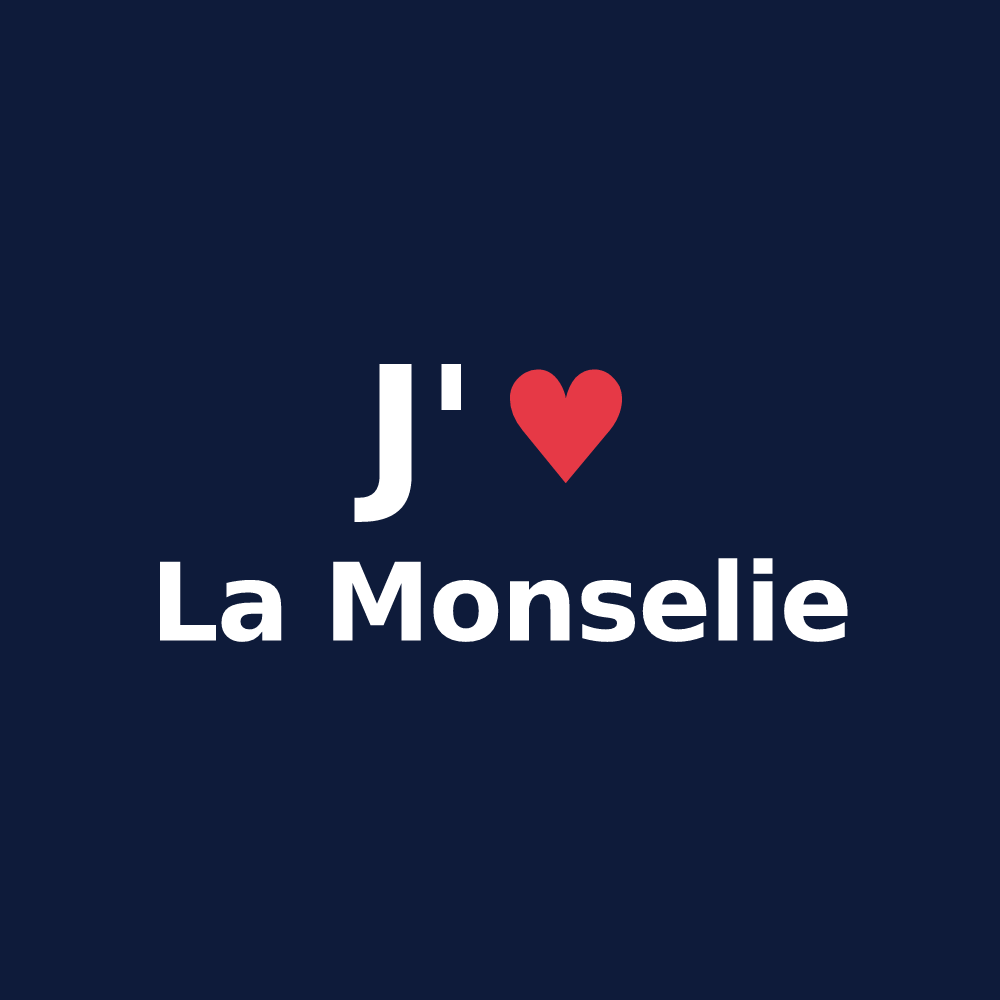 T-shirt personnalisé La Monselie — design J'aime La Monselie