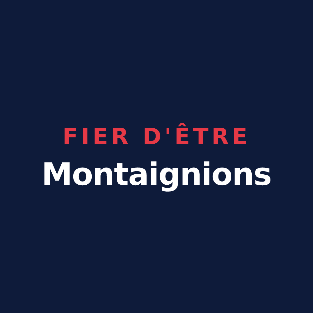 T-shirt « Fier d'être Montaignions » — design pour La Montagne