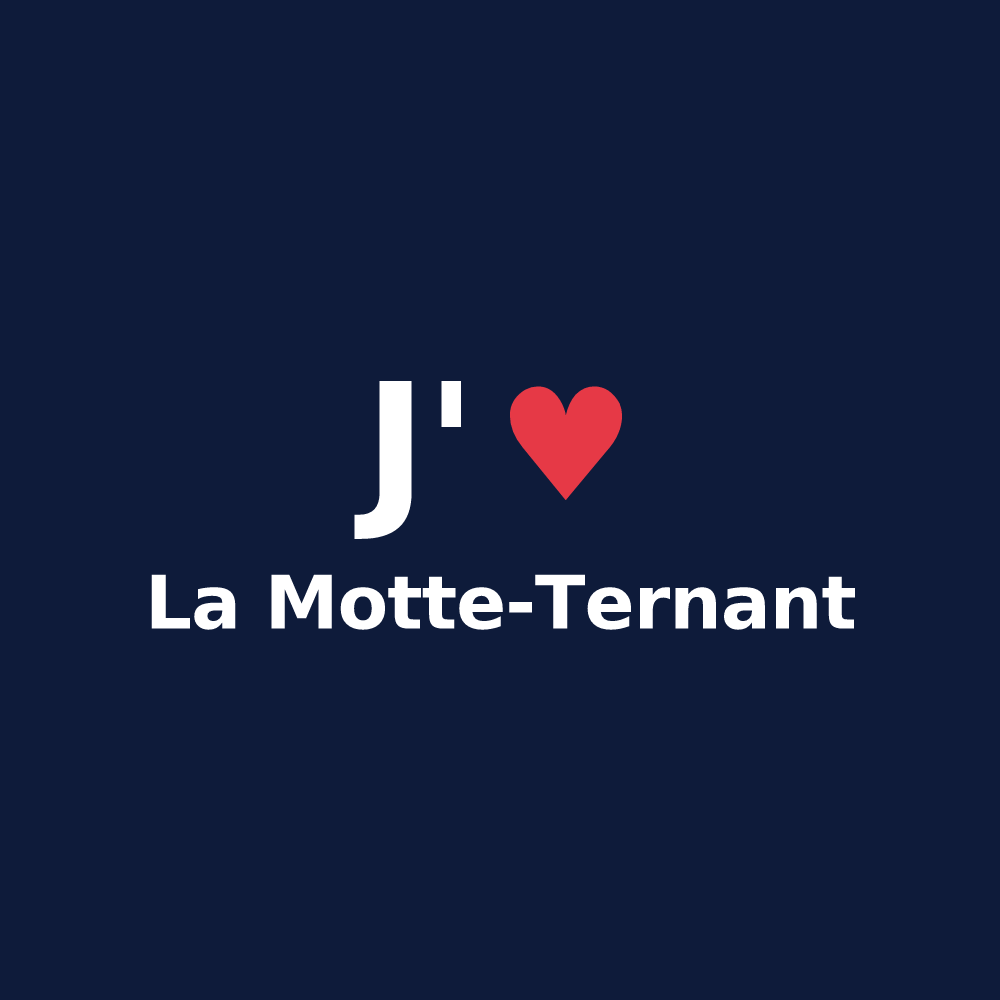 T-shirt personnalisé La Motte-Ternant — design J'aime La Motte-Ternant