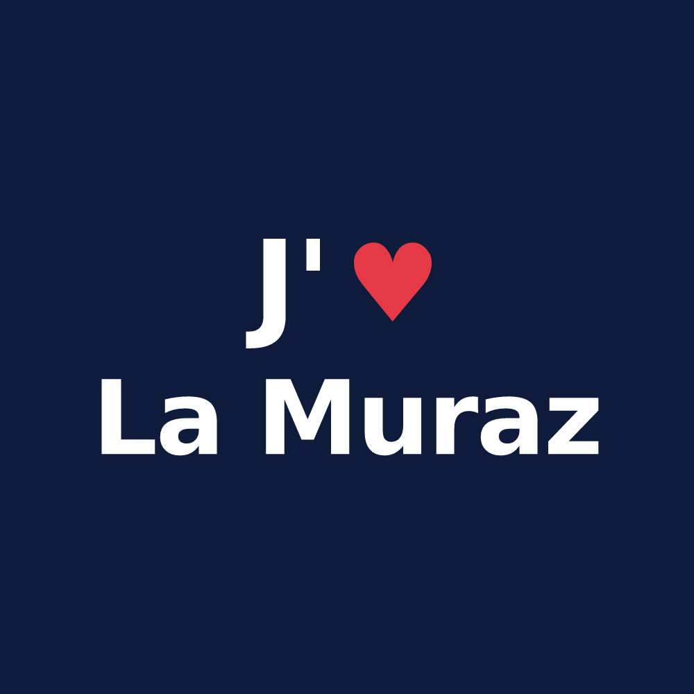 T-shirt personnalisé La Muraz — design J'aime La Muraz