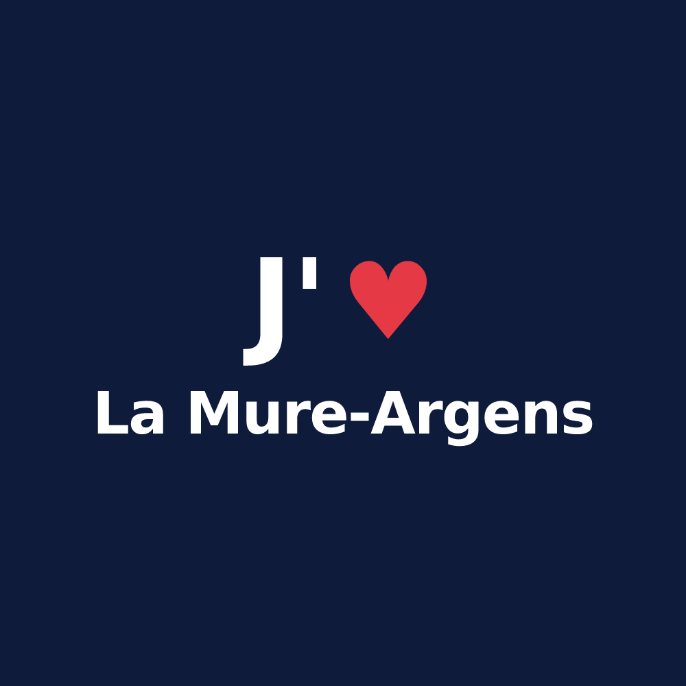 T-shirt personnalisé La Mure-Argens — design J'aime La Mure-Argens