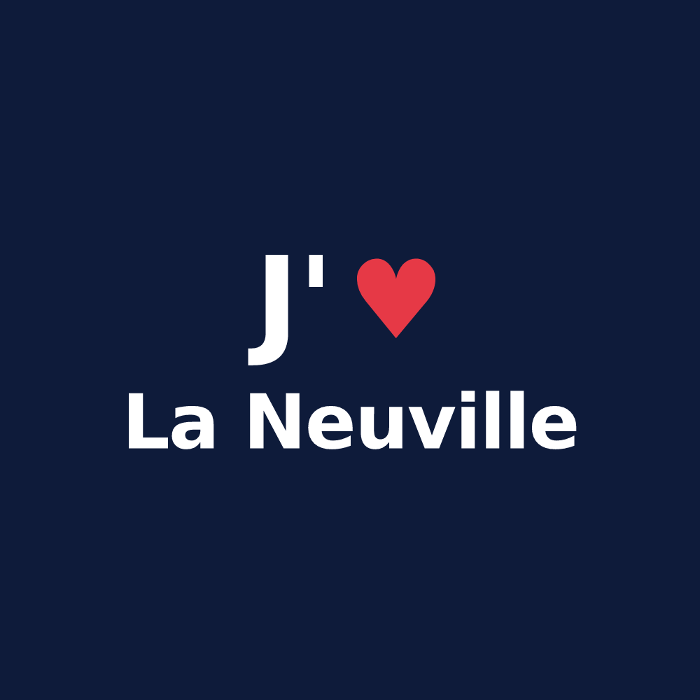 T-shirt personnalisé La Neuville — design J'aime La Neuville