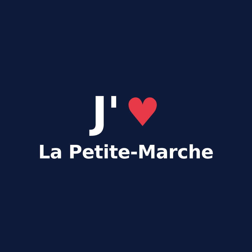 T-shirt personnalisé La Petite-Marche — design J'aime La Petite-Marche