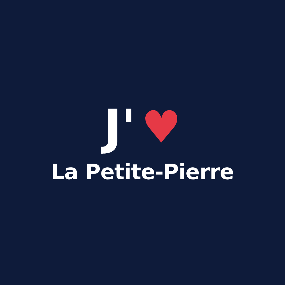 T-shirt personnalisé La Petite-Pierre — design J'aime La Petite-Pierre