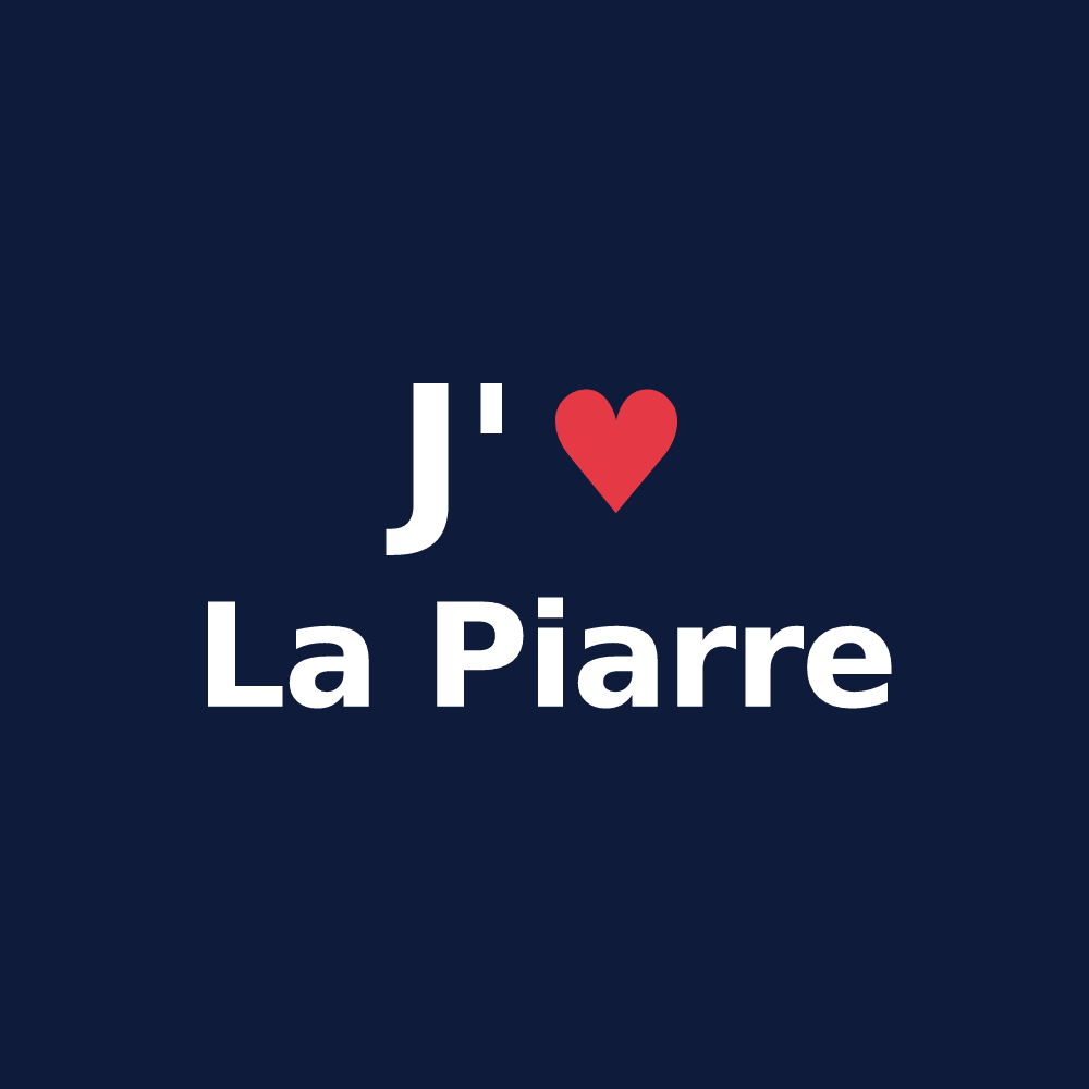 T-shirt personnalisé La Piarre — design J'aime La Piarre