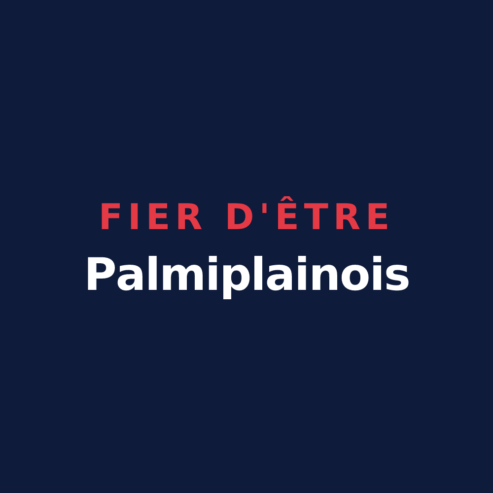 T-shirt « Fier d'être Palmiplainois » — design pour La Plaine-des-Palmistes