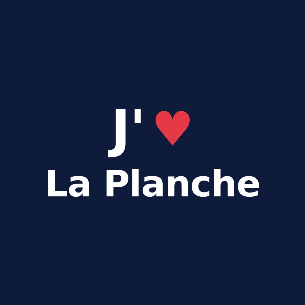 T-shirt personnalisé La Planche — design J'aime La Planche