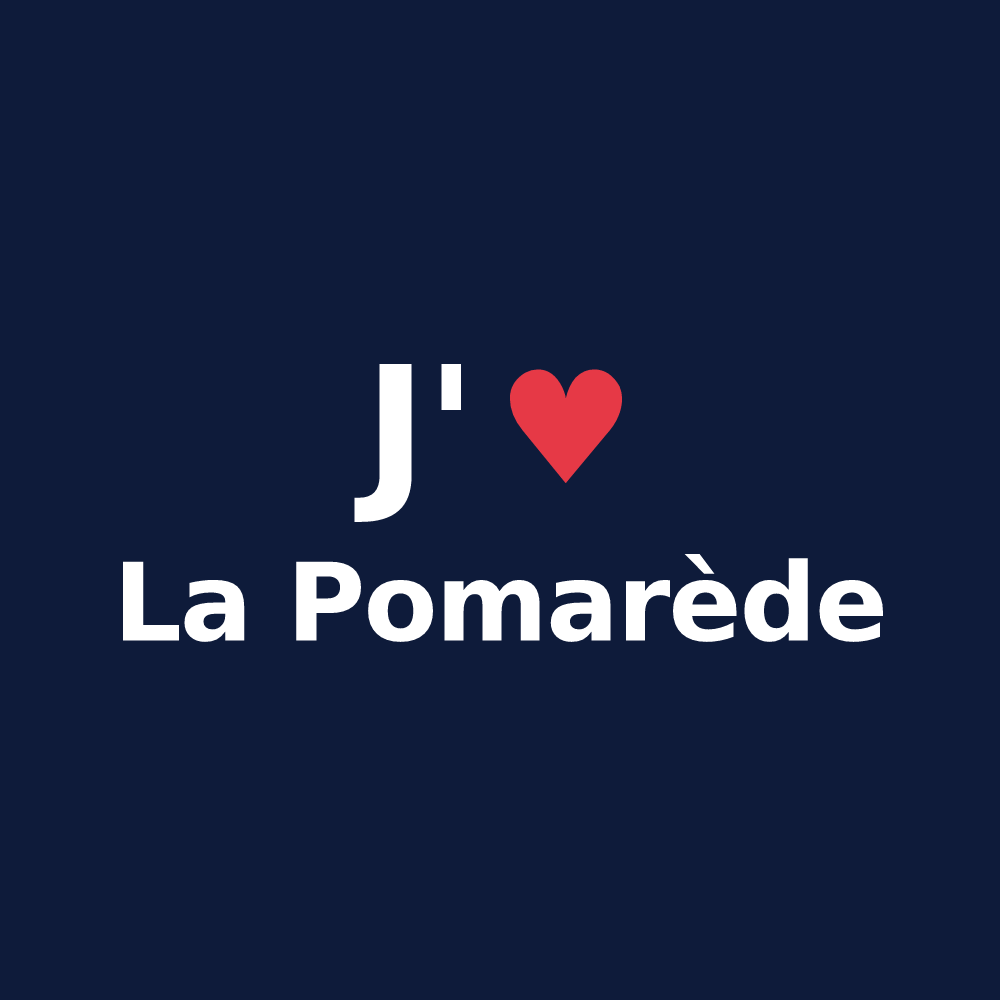 T-shirt personnalisé La Pomarède — design « J'aime La Pomarède » imprimé sur le t-shirt