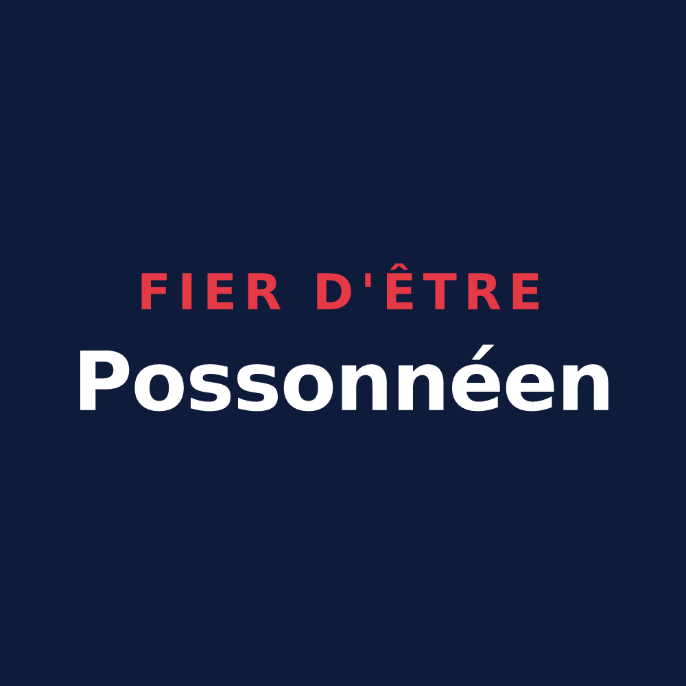 T-shirt « Fier d'être Possonnéen » — design pour La Possonnière
