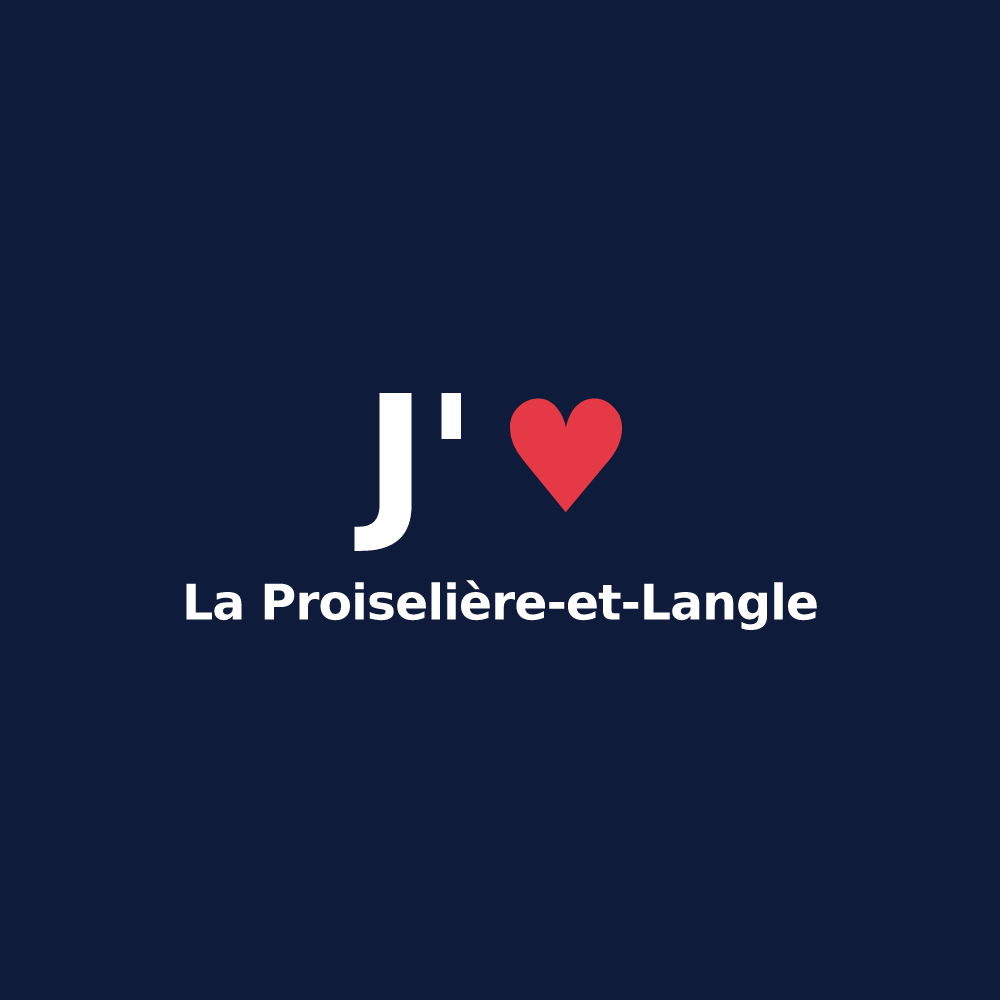 T-shirt personnalisé La Proiselière-et-Langle — design « J'aime La Proiselière-et-Langle » imprimé sur le t-shirt