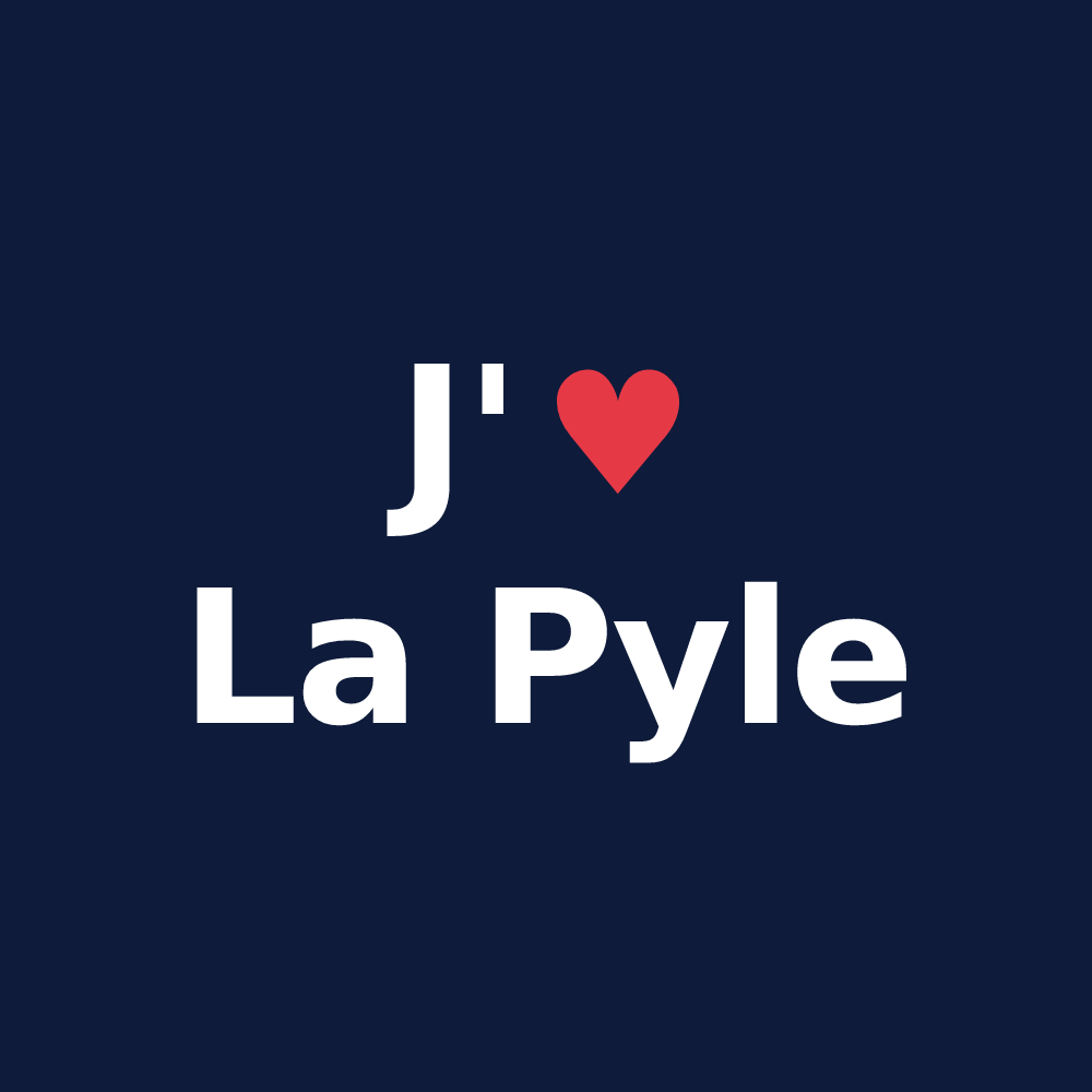 T-shirt personnalisé La Pyle — design J'aime La Pyle